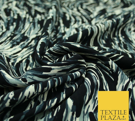 Mix Floral Animal Abstract Printed Fine Crepe Polyester Summer Dress Fabric 58"