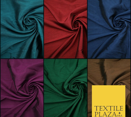 High Quality Soft Faux Dupion Raw Silk Dress Bridal Craft Curtain Fabric 44"