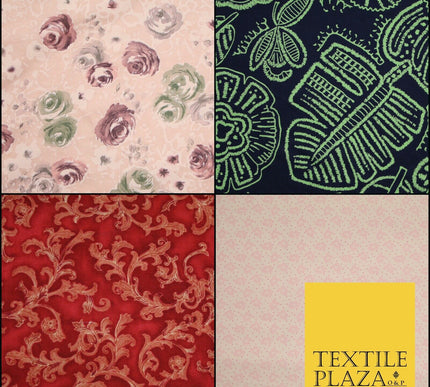 High Quality Floral Pure Cotton Lawn Flowers Print Fabric Summer Dress Craft 56"