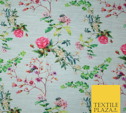 Mix Floral Digital Printed Cotton Feel Polyester Summer Soft Flower Dress Fabric