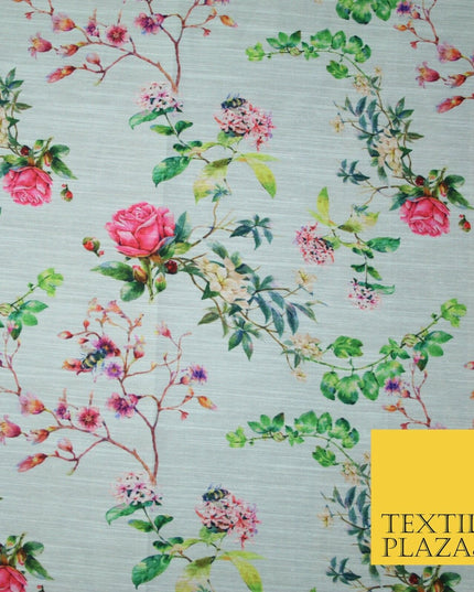 Mix Floral Digital Printed Cotton Feel Polyester Summer Soft Flower Dress Fabric