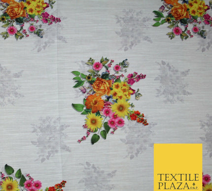 Mix Floral Digital Printed Cotton Feel Polyester Summer Soft Flower Dress Fabric