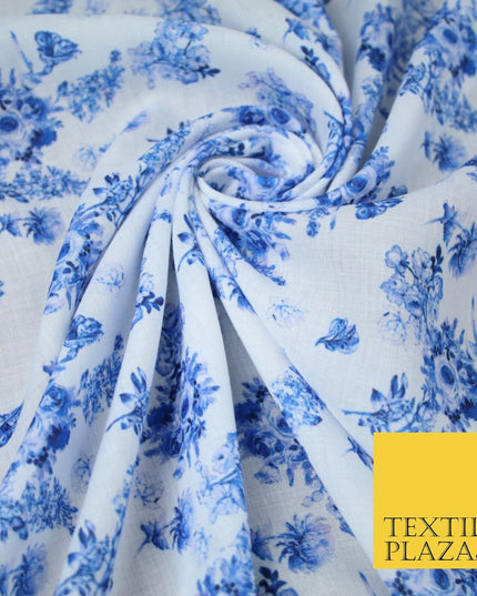 Mix Floral Digital Printed Cotton Feel Polyester Summer Soft Flower Dress Fabric