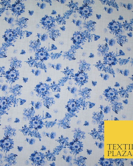 Mix Floral Digital Printed Cotton Feel Polyester Summer Soft Flower Dress Fabric
