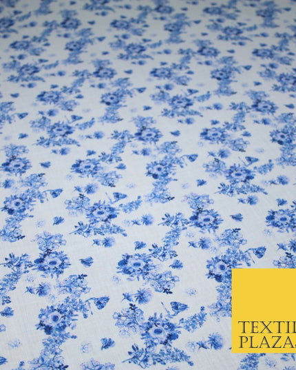 Mix Floral Digital Printed Cotton Feel Polyester Summer Soft Flower Dress Fabric