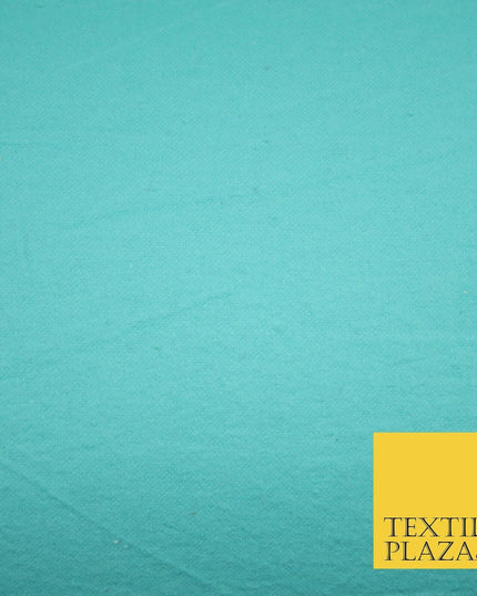 Plain Coloured Winceyette Soft 100% Brushed Cotton Fabric Flannel 90cm 7 COLOURS