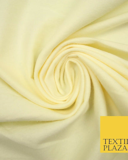 Plain Coloured Winceyette Soft 100% Brushed Cotton Fabric Flannel 90cm 7 COLOURS