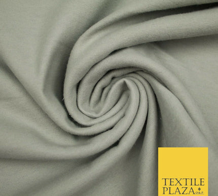 Plain Coloured Winceyette Soft 100% Brushed Cotton Fabric Flannel 90cm 7 COLOURS