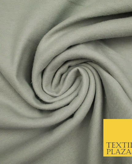 Plain Coloured Winceyette Soft 100% Brushed Cotton Fabric Flannel 90cm 7 COLOURS