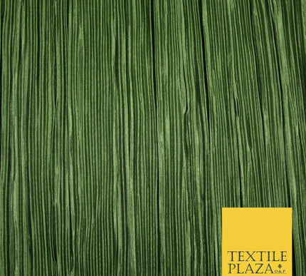 Luxury Pleated Crushed Plisse Satin Stretch Fabric Dress Skirt Trousers 58" Wide