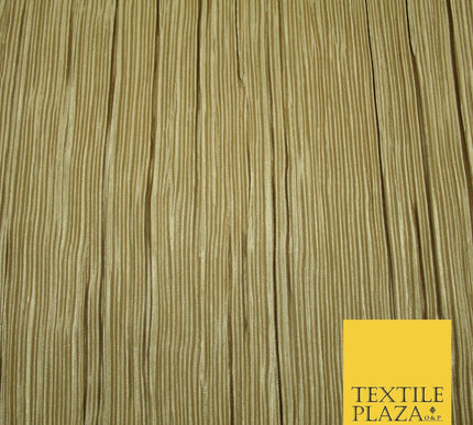 Luxury Pleated Crushed Plisse Satin Stretch Fabric Dress Skirt Trousers 58" Wide