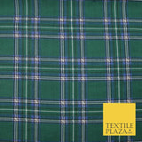 Duke of Rothesay Tartan Check Printed Poly Cotton Fabric Polycotton Mask 45"