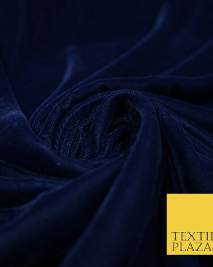 Luxury Soft Plain Micro Velvet Fabric Velour Dress Material Non-Stretch 42/44"