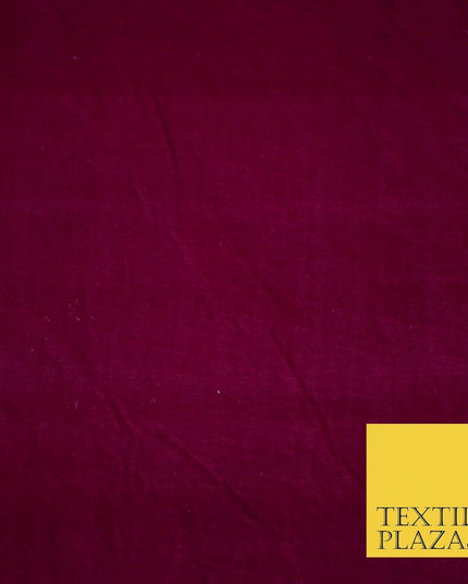 Luxury Soft Plain Micro Velvet Fabric Velour Dress Material Non-Stretch 42/44"