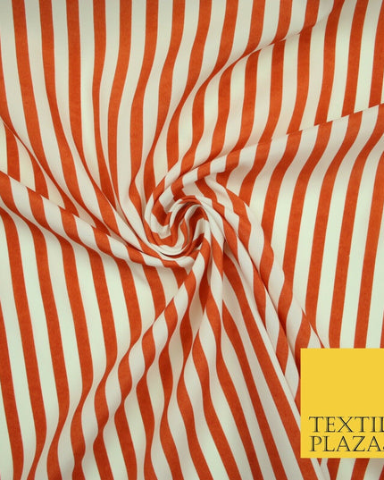 Candy Striped Thin Lines Pinstripe Printed Crepe Polyester Dress Stripe Fabric