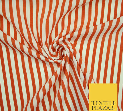 Candy Striped Thin Lines Pinstripe Printed Crepe Polyester Dress Stripe Fabric