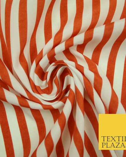 Candy Striped Thin Lines Pinstripe Printed Crepe Polyester Dress Stripe Fabric