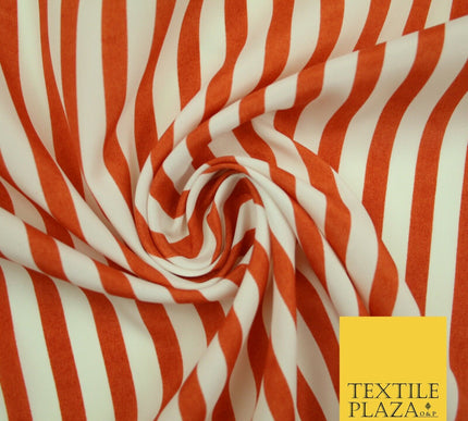 Candy Striped Thin Lines Pinstripe Printed Crepe Polyester Dress Stripe Fabric