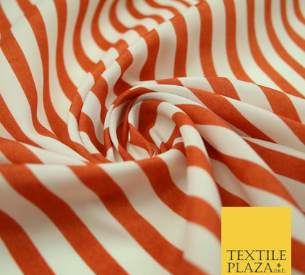 Candy Striped Thin Lines Pinstripe Printed Crepe Polyester Dress Stripe Fabric