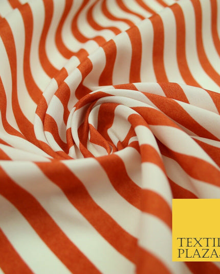 Candy Striped Thin Lines Pinstripe Printed Crepe Polyester Dress Stripe Fabric