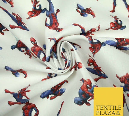 SPIDERMAN Superhero Marvel DC Comic Digital Print 100% Cotton Fabric 59" 4756