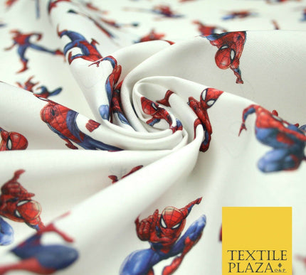 SPIDERMAN Superhero Marvel DC Comic Digital Print 100% Cotton Fabric 59" 4756