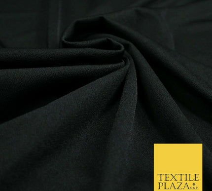 Premium Black / Pink Textured Feel Stretch Jersey Scuba Backed Dress Fabric 59"