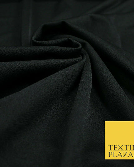 Premium Black / Pink Textured Feel Stretch Jersey Scuba Backed Dress Fabric 59"
