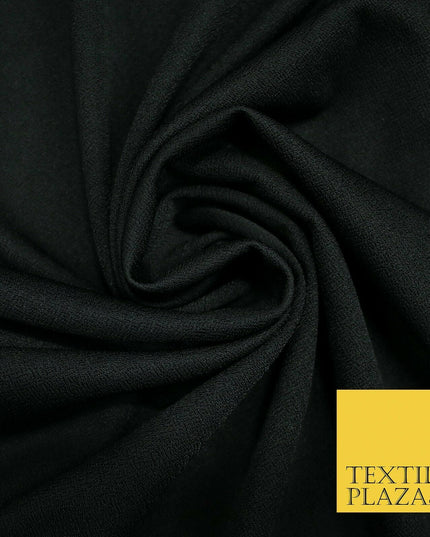 Premium Black / Pink Textured Feel Stretch Jersey Scuba Backed Dress Fabric 59"