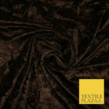CHOCO BROWN Luxury Crushed Stretch Velvet Dress Fabric Backdrop Curtains 5192