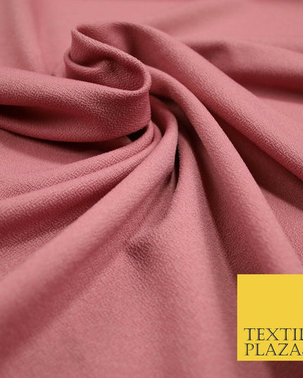 Premium Black / Pink Textured Feel Stretch Jersey Scuba Backed Dress Fabric 59"
