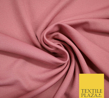 Premium Black / Pink Textured Feel Stretch Jersey Scuba Backed Dress Fabric 59"