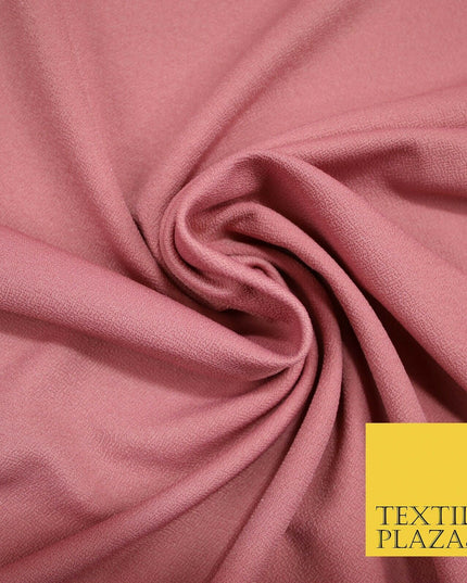 Premium Black / Pink Textured Feel Stretch Jersey Scuba Backed Dress Fabric 59"