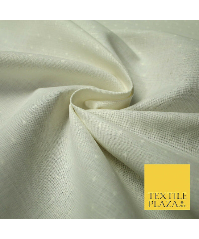 LAURA ASHLEY Luxury Cream Dobby Mini Diamond Motif Canvas Fabric Material 5256