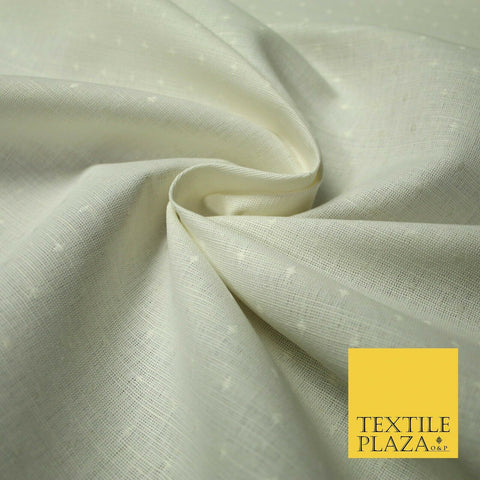 LAURA ASHLEY Luxury Cream Dobby Mini Diamond Motif Canvas Fabric Material 5256