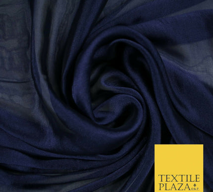 14 COLOURS Plain Silky Two Tone Sheer Georgette Dress Fabric Draping Lining 58"