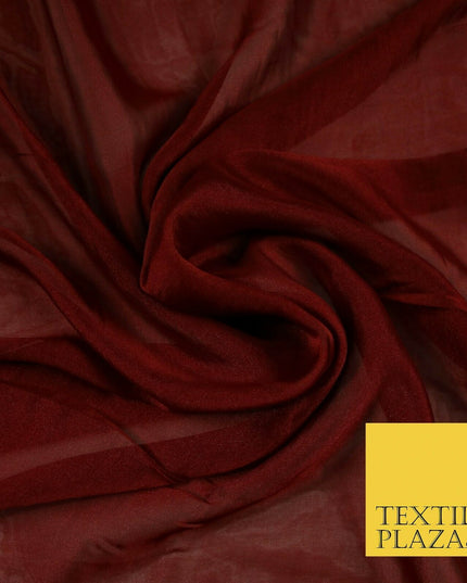 14 COLOURS Plain Silky Two Tone Sheer Georgette Dress Fabric Draping Lining 58"