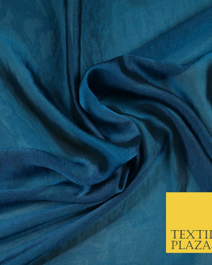 14 COLOURS Plain Silky Two Tone Sheer Georgette Dress Fabric Draping Lining 58"