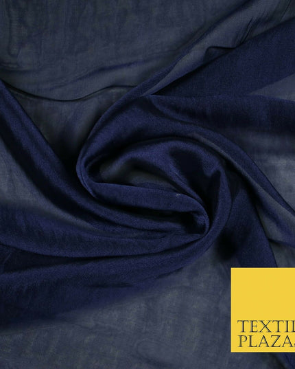 14 COLOURS Plain Silky Two Tone Sheer Georgette Dress Fabric Draping Lining 58"