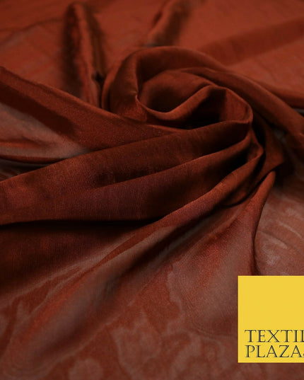 14 COLOURS Plain Silky Two Tone Sheer Georgette Dress Fabric Draping Lining 58"