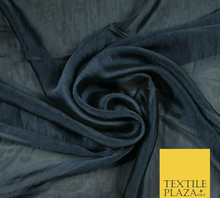 14 COLOURS Plain Silky Two Tone Sheer Georgette Dress Fabric Draping Lining 58"