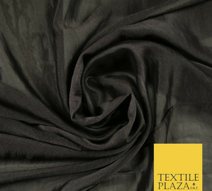 14 COLOURS Plain Silky Two Tone Sheer Georgette Dress Fabric Draping Lining 58"