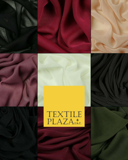 SOFT Knitted Mesh 2 Way Stretch Spandex Jersey 100% Polyester PLAIN FABRIC 60"