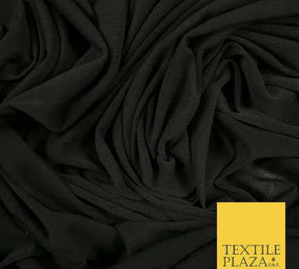 SOFT Knitted Mesh 2 Way Stretch Spandex Jersey 100% Polyester PLAIN FABRIC 60"