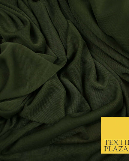 SOFT Knitted Mesh 2 Way Stretch Spandex Jersey 100% Polyester PLAIN FABRIC 60"