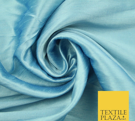Metallic Colours Soft Faux Dupion Raw Silk Dress Bridal Craft Curtain Fabric 44"