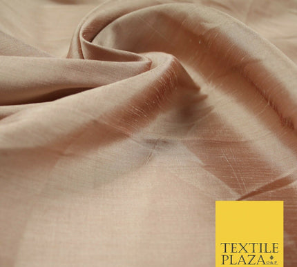 Metallic Colours Soft Faux Dupion Raw Silk Dress Bridal Craft Curtain Fabric 44"