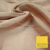 Metallic Colours Soft Faux Dupion Raw Silk Dress Bridal Craft Curtain Fabric 44"