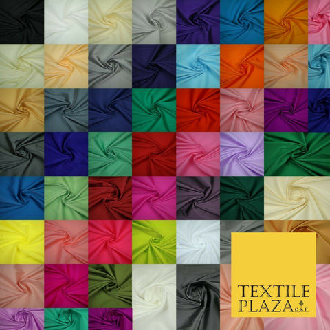 Premium Plain Dyed Faux Matte Silk TAFFETA Dress Fabric Material OVER 50 COLOURS