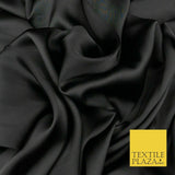 Fine Silky Soft Sateen Satin Georgette Dress Fabric Draping Lining - 45 COLOURS